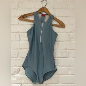 Yumiko sage blue leotard- used